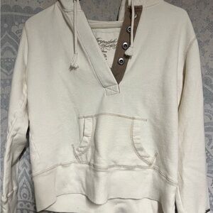 Vintage Aeropostale Cream Button Hoodie